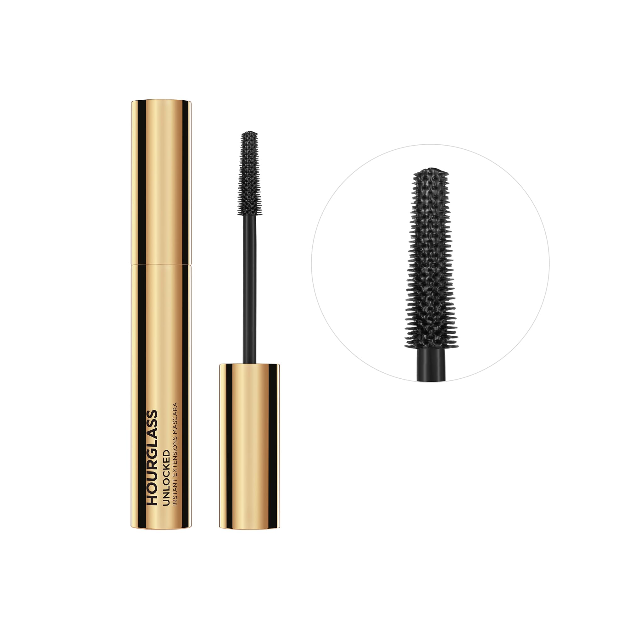 Hourglass Unlocked Instant Extension Mascara, Tubing Mascara Dramatically Lifts, Defines & Lengthens for Fanned-Out Lashes, Natural-Looking Eyelashes for up to 16hrs of Smudge-Proof, Flake-Free Wear - Image 3